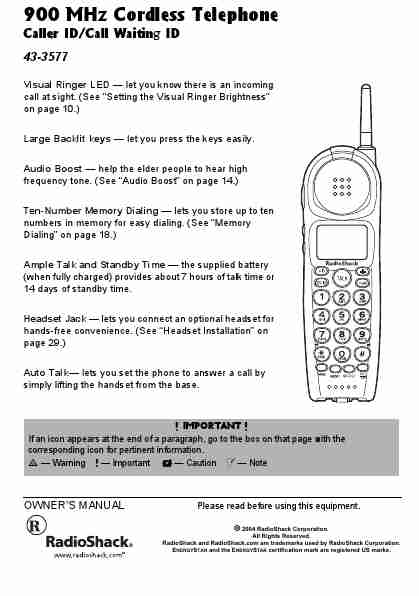 Radio Shack Cordless Telephone 43-3577-page_pdf